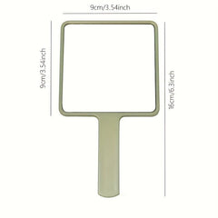 Handheld Makeup Vanity Mirror with Handle for Salon and Extensions