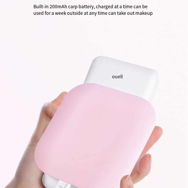 LED Lighted Travel Makeup Mirror Compact Portable Double Side Hand Mirror Gift