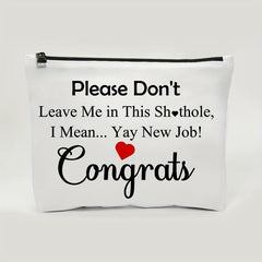 Funny Coworker Leaving Job Makeup Bag Farewell Gift