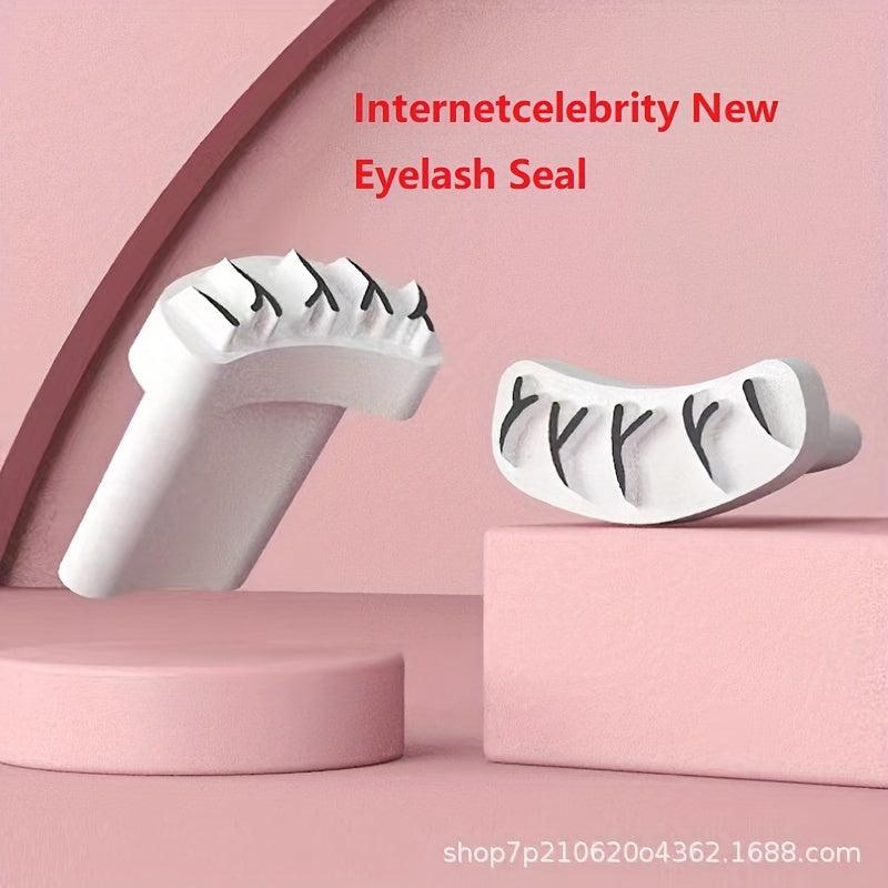 2pcs Lower Eyelashes Stamp V shaped Faux Hand Painting Eyelash Stamp