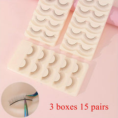 Beauty Training Lashes for Eyelash Extension Practice - 15 Pairs