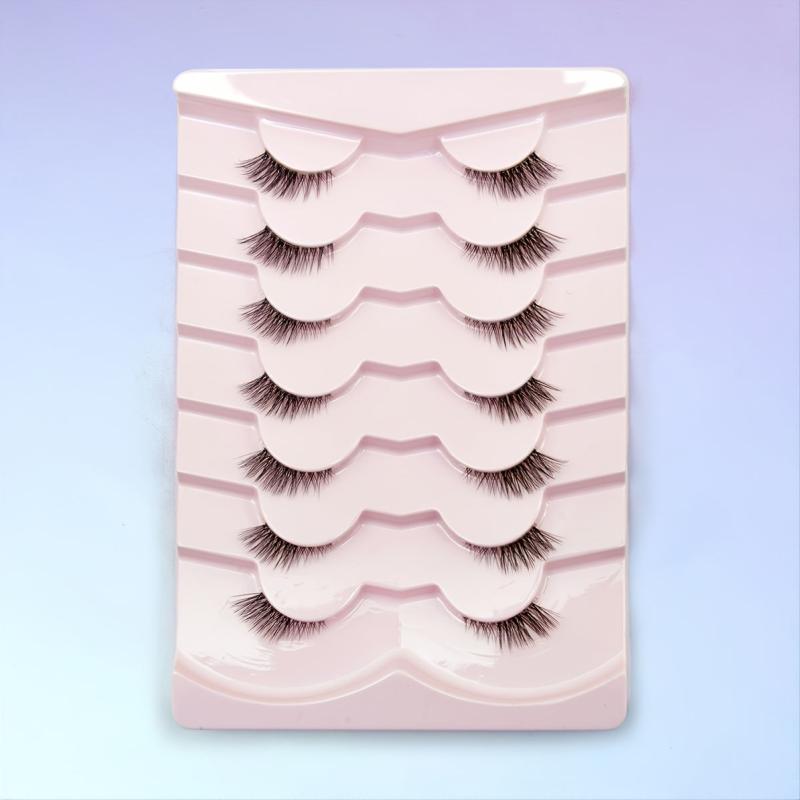 Long Thick Curly False Eyelashes: 7 Pairs