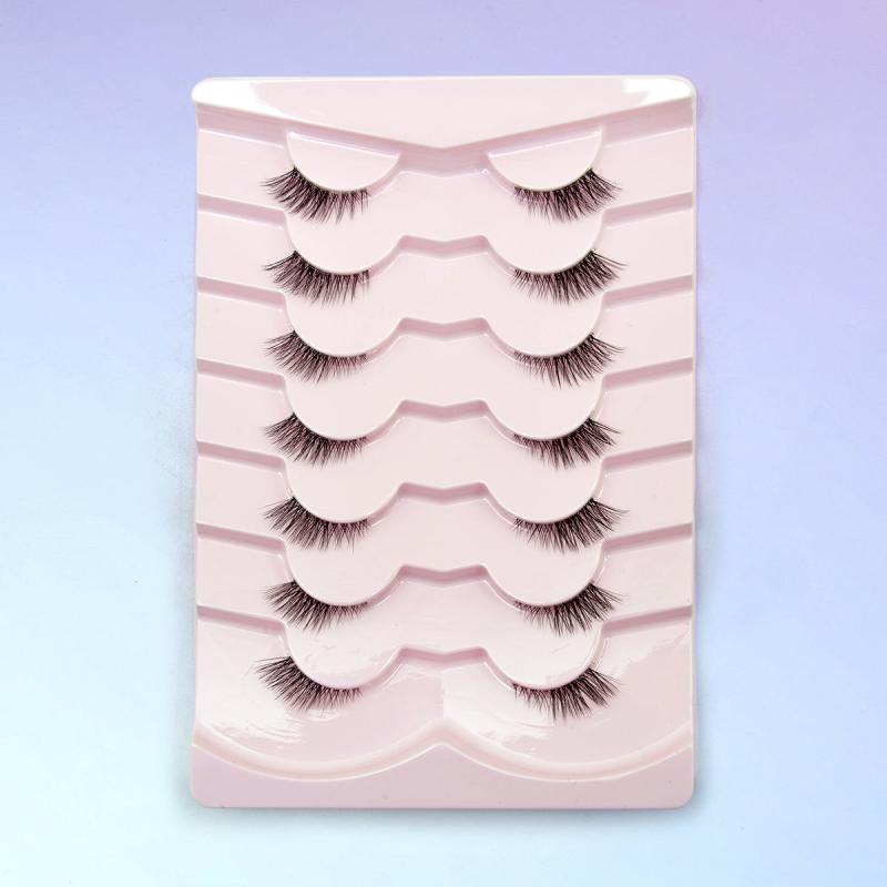 Long Thick Curly False Eyelashes: 7 Pairs