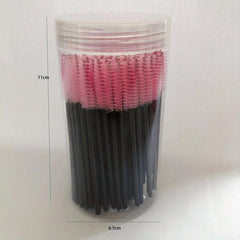 100pcs Eyelash Mascara Wands Lash Brushes Applicator Makeup Kits