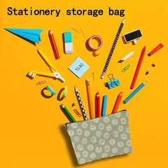 Floral Polyester Waterproof Makeup Bag Portable Storage Bag