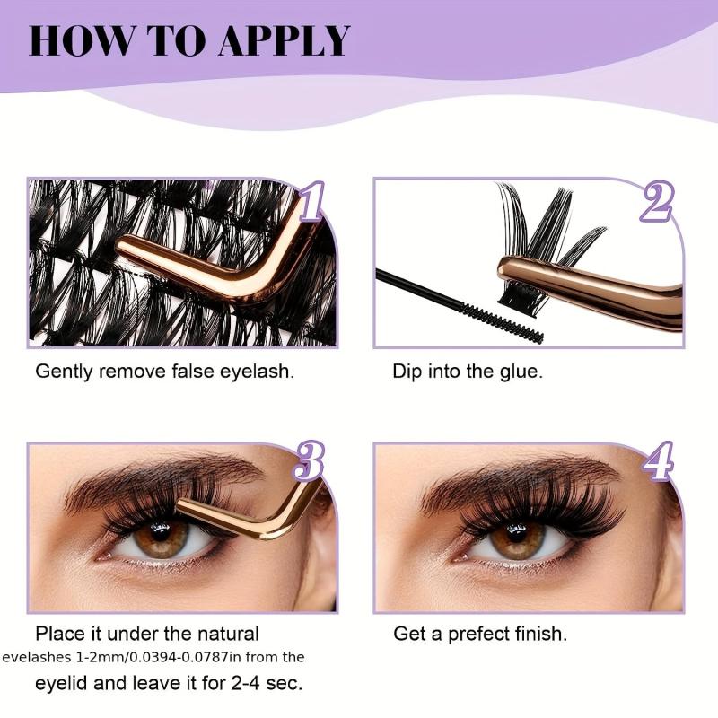 Individual Clusters Eyelash Extensions DIY Kit