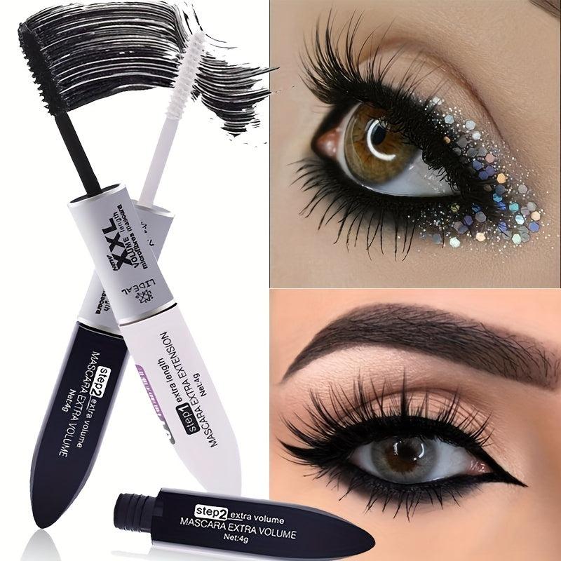 Double Ended & 3D Fiber Mascara Waterproof Lengthening & Volumizing