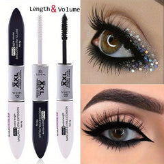 Double Ended & 3D Fiber Mascara Waterproof Lengthening & Volumizing