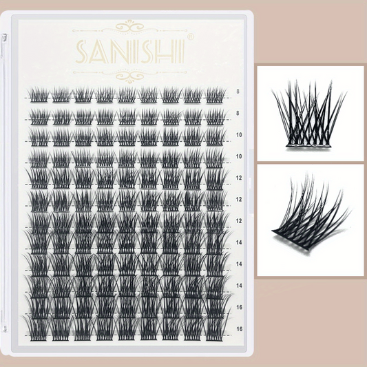 108 D Curl Volume Individual Lashes Extensions Wispy Clusters DIY At Home