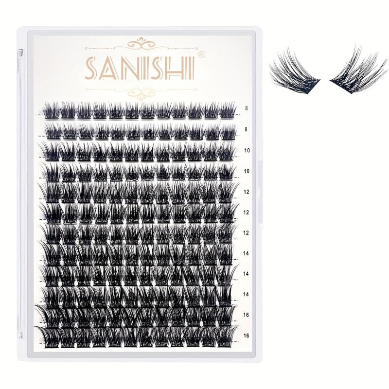 108 D Curl Volume Individual Lashes Extensions Wispy Clusters DIY At Home