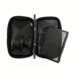 Makeup Brush Organizer Travel Cosmetic Bag with Handles