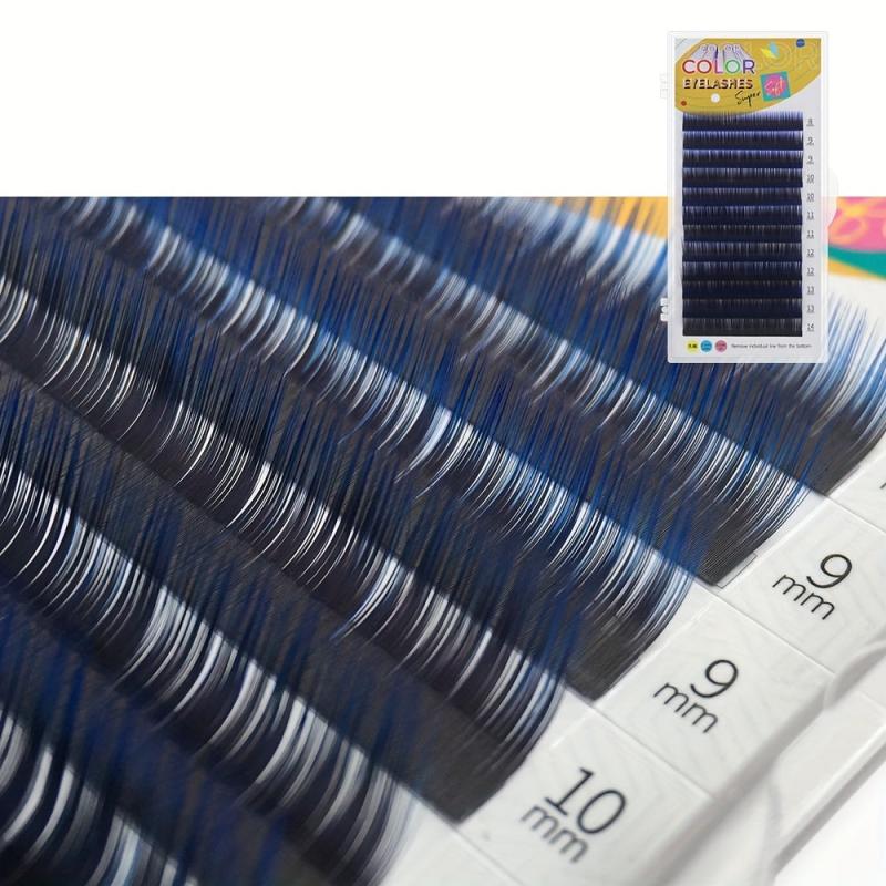Colored Individual Lashes Gradient Easy Fan Eyelashes DIY Makeup False Extension