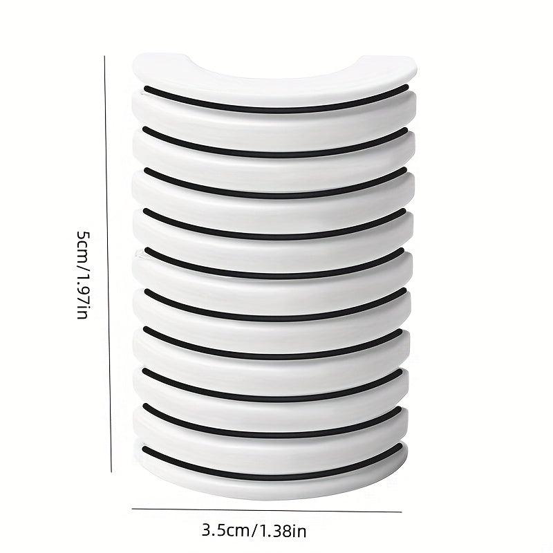 10pcs Reusable Transparent False Eyelash Glue Strip No Glue Eyelashes