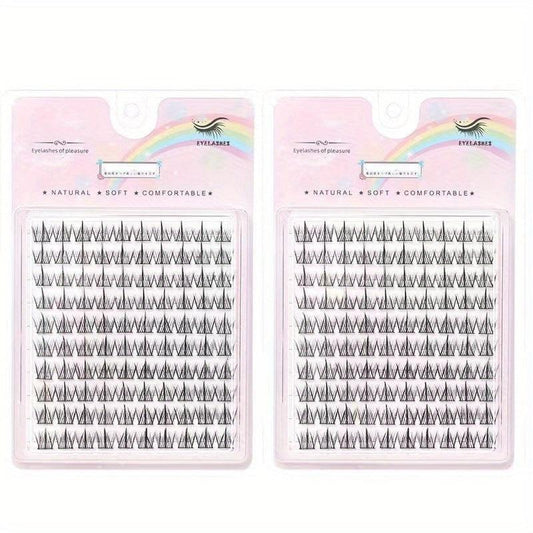 Curling DIY Eyelash Extensions Individual Cluster Volume Lashes