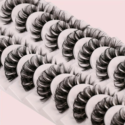 Dramatic 5D Faux Mink Eyelashes 10 Pairs