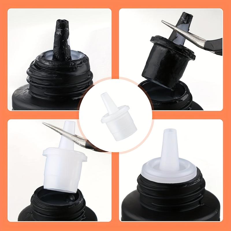 10pcs Lash Glue Bottle Replacement Nozzle Caps for Eyelash Extension Tool