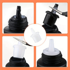 10pcs Lash Glue Bottle Replacement Nozzle Caps for Eyelash Extension Tool