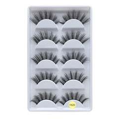 Z'LRAQI BEAUTY 5 pairs Faux Mink False Eyelashes Long Natural and Stylish