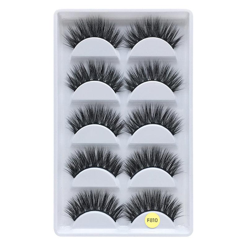 Z'LRAQI BEAUTY 5 pairs Faux Mink False Eyelashes Long Natural and Stylish