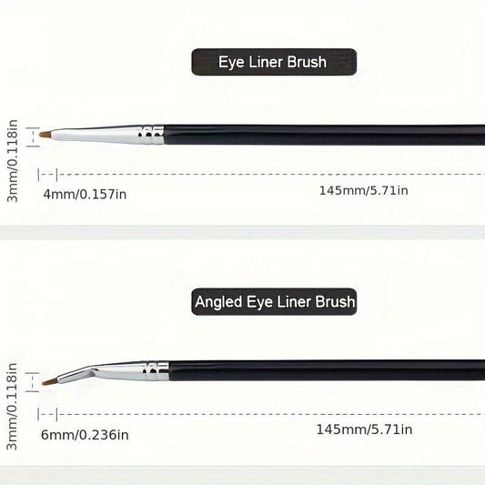 Angled Eye Liner Brush Synthetic Hair Eyeliner Makeup Small Concealer Tool