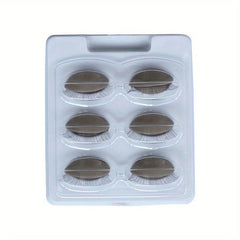 3 Pairs Mannequin Head Eyelash Extension Training Kit with Replacement Eyelids