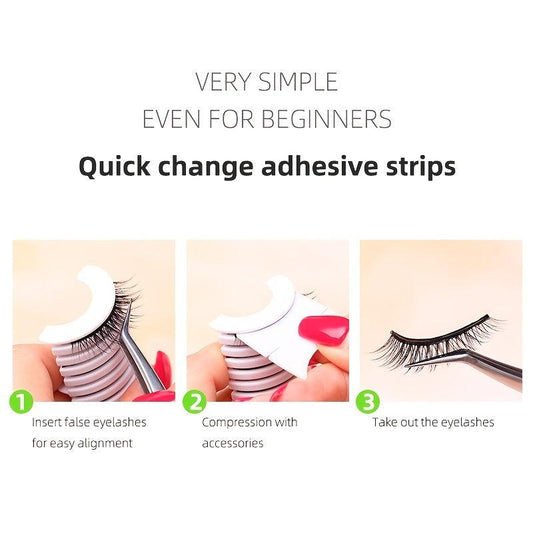 10 pcs Waterproof Eyelash Jelly Strips Long Lasting Transparent