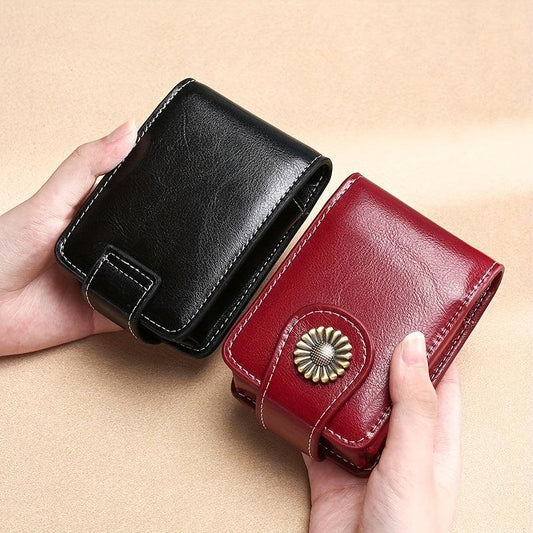 Vintage Lipstick Case with Mirror for Purse Portable Travel Mini Makeup Bag