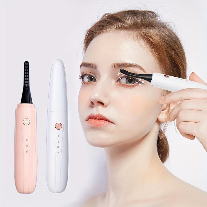 Rechargeable Heated Eyelash Curlers Quick Heating Long Lasting Curl