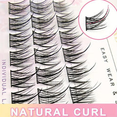C Curl 30 Cluster False Eyelashes 11 13mm Segmented Lashes