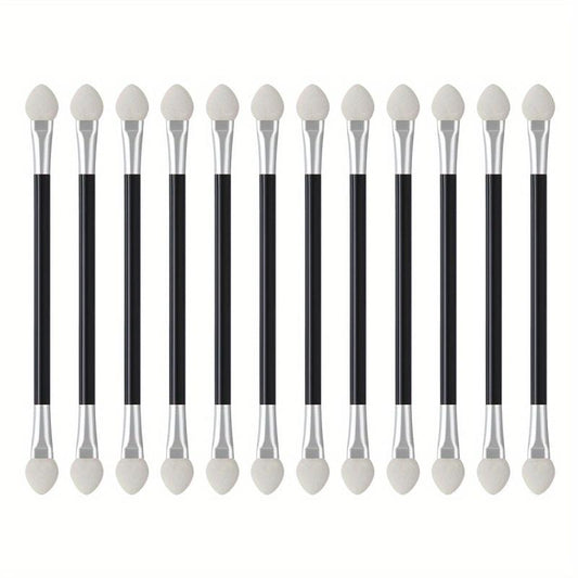 12pcs Dual Head Eyeshadow Brushes Makeup Applicator