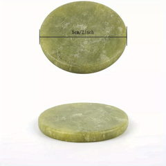 Jade Stone Eyelashes Glue Holder Grafting Eyelashes Glue Round Pallet