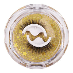 2 Pairs Reusable Self Adhesive Natural Fluffy False Lashes