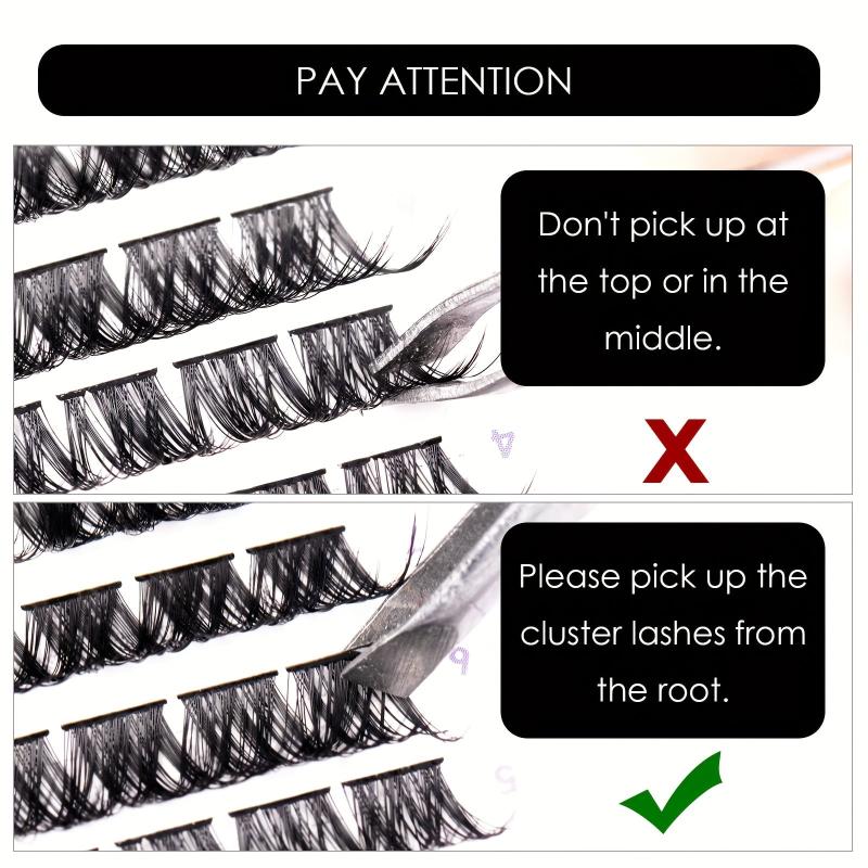 DIY Eyelash Extension C D Curling Volume Lashes Cluster
