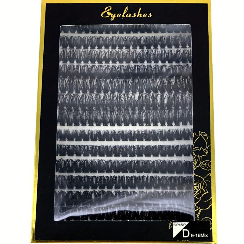 50D 80D 9 16mm Mix Lashes Makeup False Eyelashes Extension
