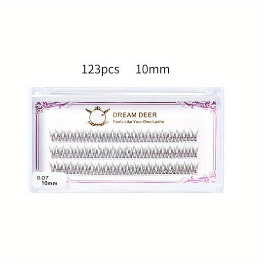 Fairy Natural Individual Lashes 123pcs C Curl Eyelash Cluster Lashes