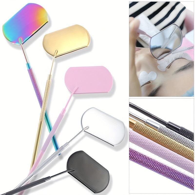 Detachable Lash Mirror Stainless Steel Eyelash Extension Supplies