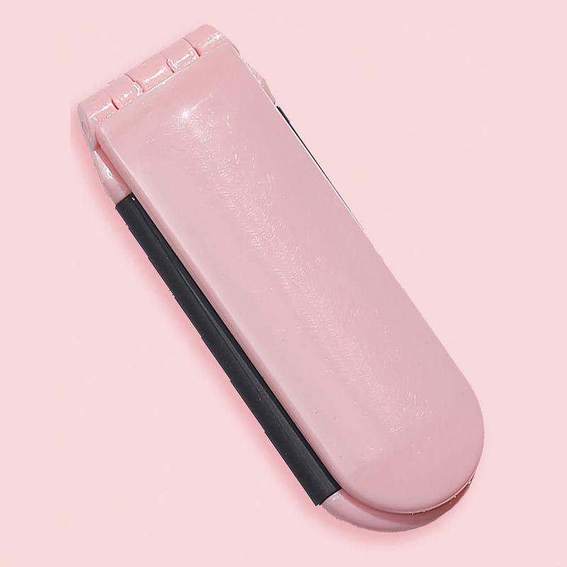 Compact Portable Folding Hair Comb with Mirror