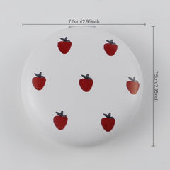 Strawberry Print Makeup Mirror Double Side Folding Cosmetic Vanity Mirror