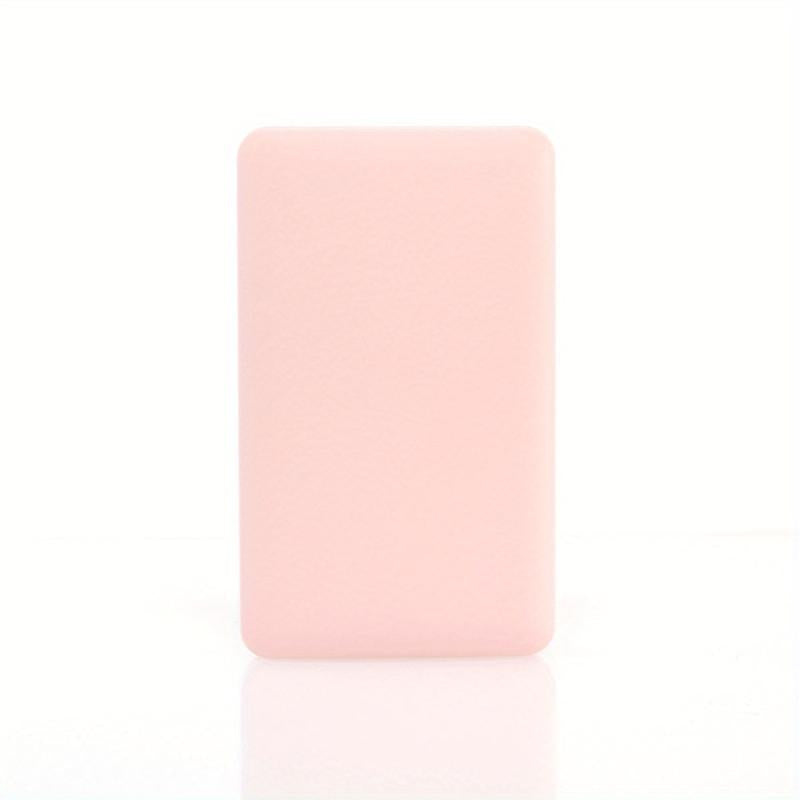 Portable Folding Mirror with Comb for Girl's Makeup in Pink and Green