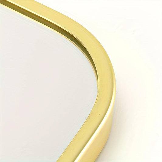 Square Metal Makeup Mirror Double Sided Vanity Mirror Vintage Cosmetic Mirror