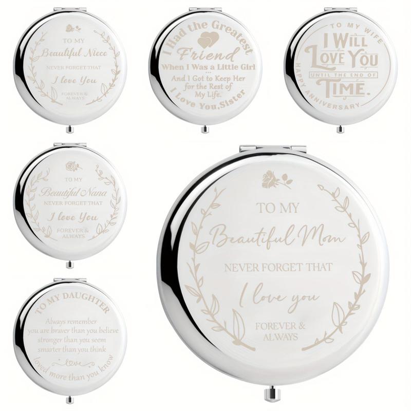 Mother's Birthday Compact Mirror - Unique Gift for Wife, Mom, Daughter