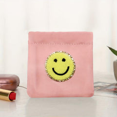 6PCS Self Closing Pocket Cosmetic Bag PU Waterproof Coin Purse