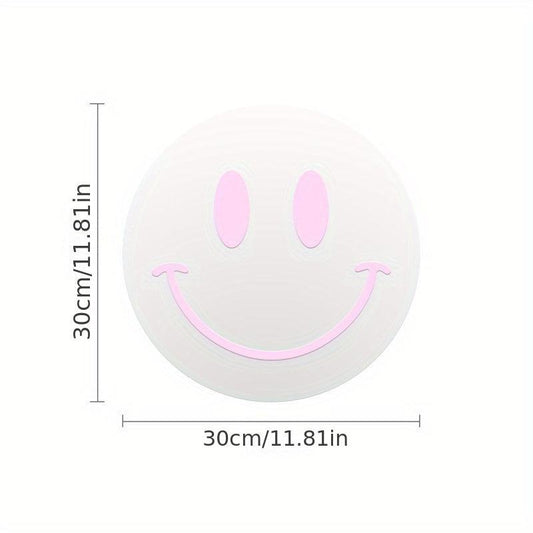Acrylic Smiling Face Mirror Self Adhesive Wall Sticker for Girls Room Decor