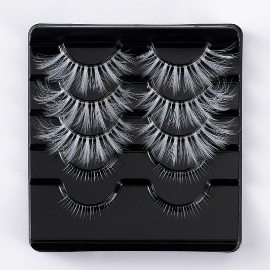5 Pairs Faux Mink Soft Lashes Masquerade Cosplay Manga Lashes