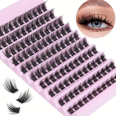120 Pcs DD Curling Eyelash Clusters 10-16mm Wispy Natural Look