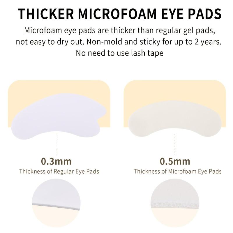 100 Pcs Hypoallergenic Foam Eye Pads for Lash Extensions