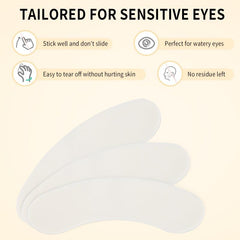 100 Pcs Hypoallergenic Foam Eye Pads for Lash Extensions