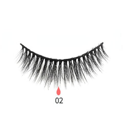 3 Pairs Magnetic Eyelashes 3D Mink Makeup Lashes Set Natural False Cils