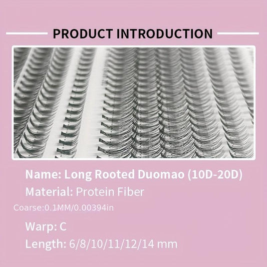 12 Row Grafted Eyelashes Natural 10D 20D Cluster False Eyelashes