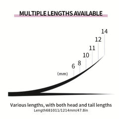 12 Row Grafted Eyelashes Natural 10D 20D Cluster False Eyelashes